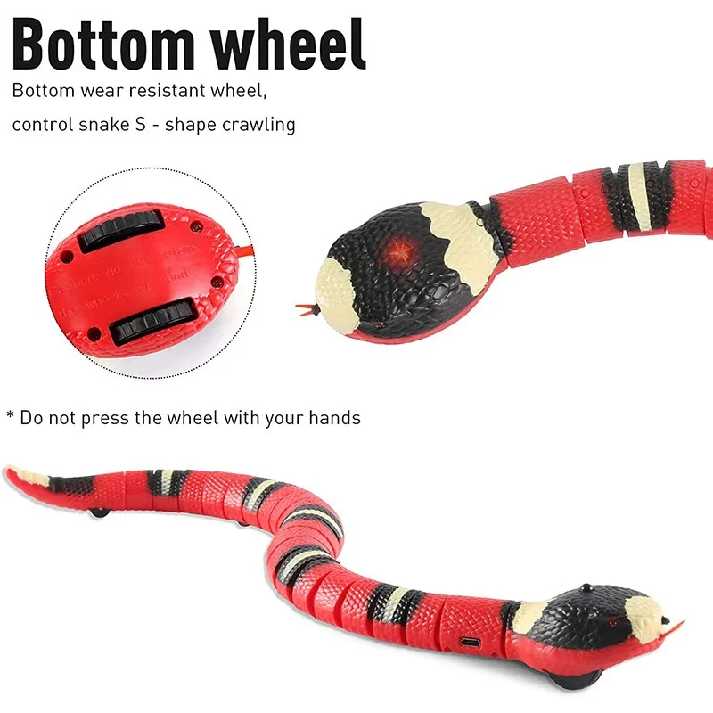 Serpente Interattivo per Gatti – Gioco Automatico Ricaricabile USB