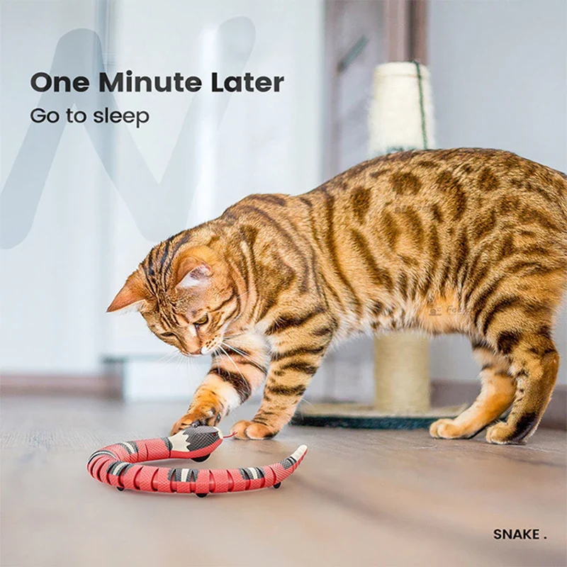 Serpente Interattivo per Gatti – Gioco Automatico Ricaricabile USB
