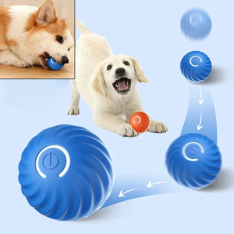 Pallina Giocattolo Automatica per Cani – Palla Interattiva Semovente e Rimbalzante, Ricaricabile USB, Gioco Intelligente per Cuccioli