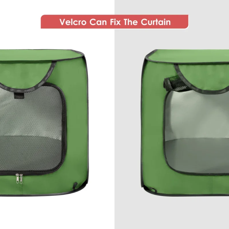 Trasportino Auto Pieghevole per Cani e Gatti 91 cm - Box Pop-Up da Interno e Esterno - Cuccia da Viaggio Portatile