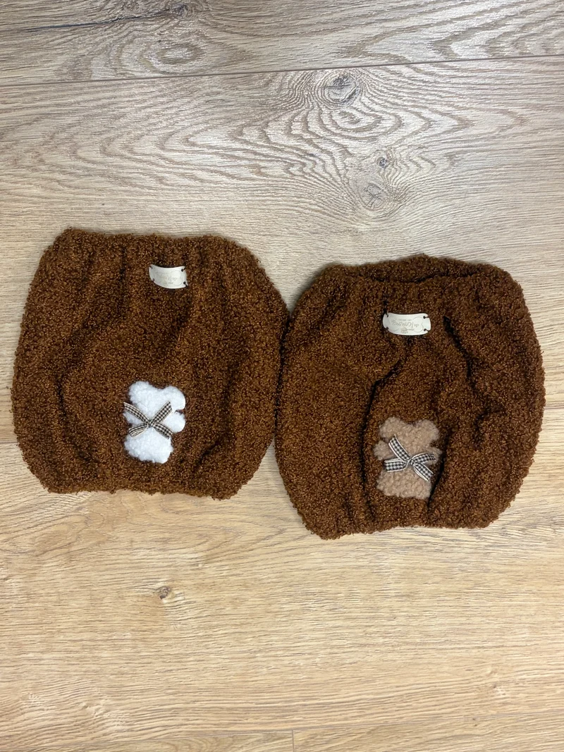 Paraorecchie / Scaldacollo Teddy con applicazione - Da Tommy Pet Boutique