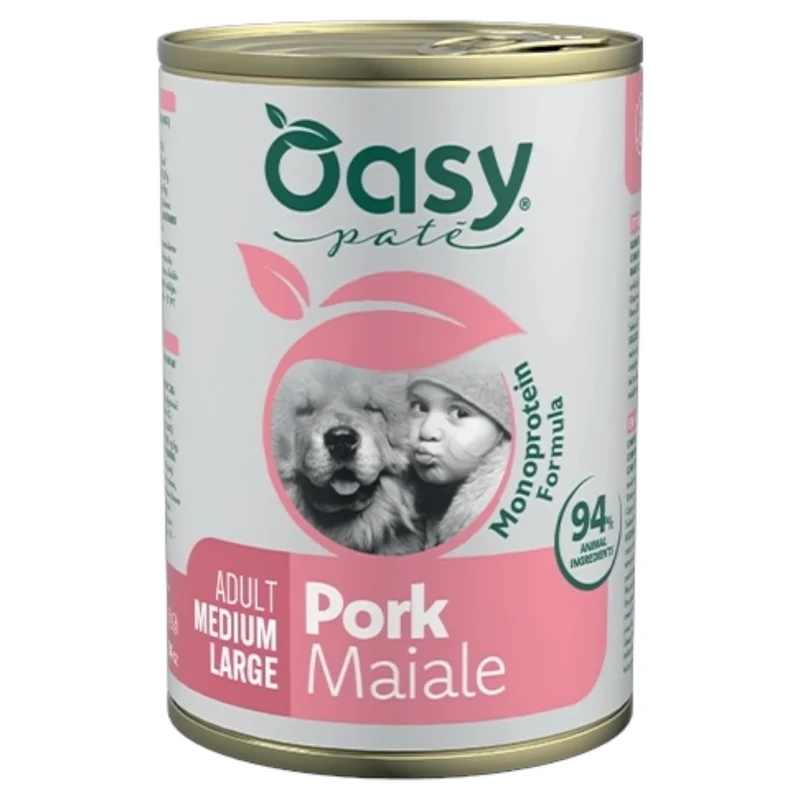 OASY One Cane Medium Adult Maiale 400gr