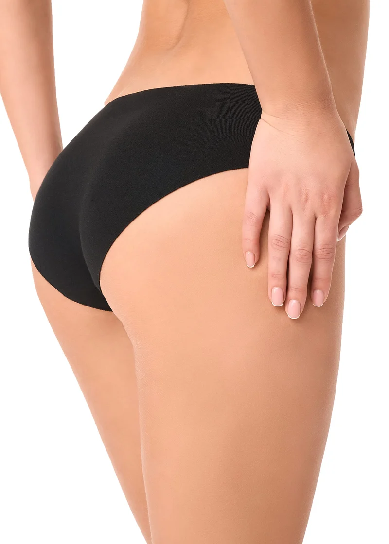 Golden Lady 2 Pezzi Slip Taglio al Vivo, Nero, TG.M