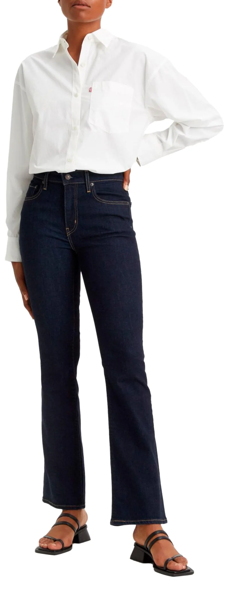 Levi's 725 High Rise Bootcut, Jeans Donna, Blu ( Blue Wave Rinse ), 27W / 30L