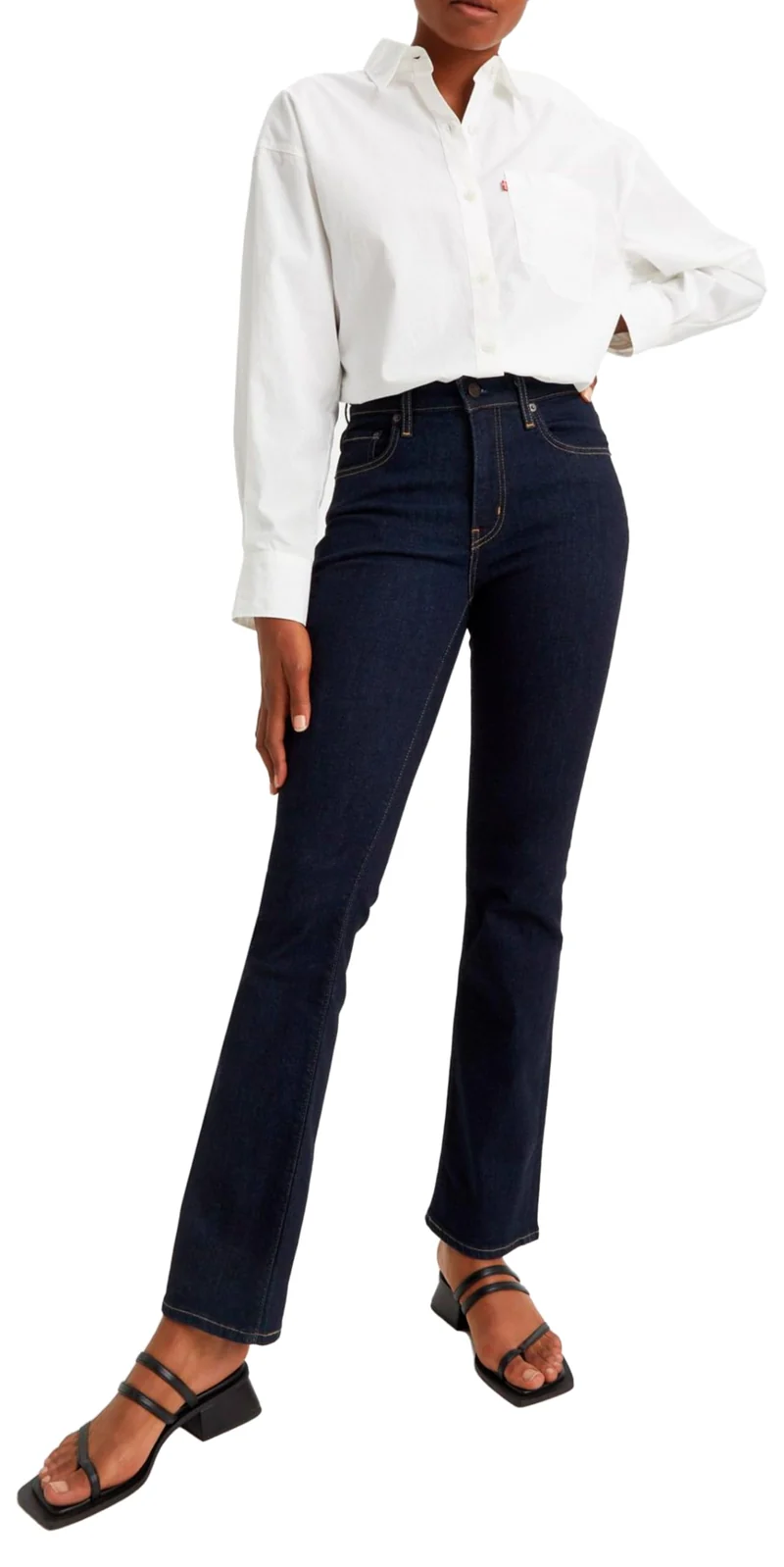Levi's 725 High Rise Bootcut, Jeans Donna, Blu ( Blue Wave Rinse ), 27W / 30L