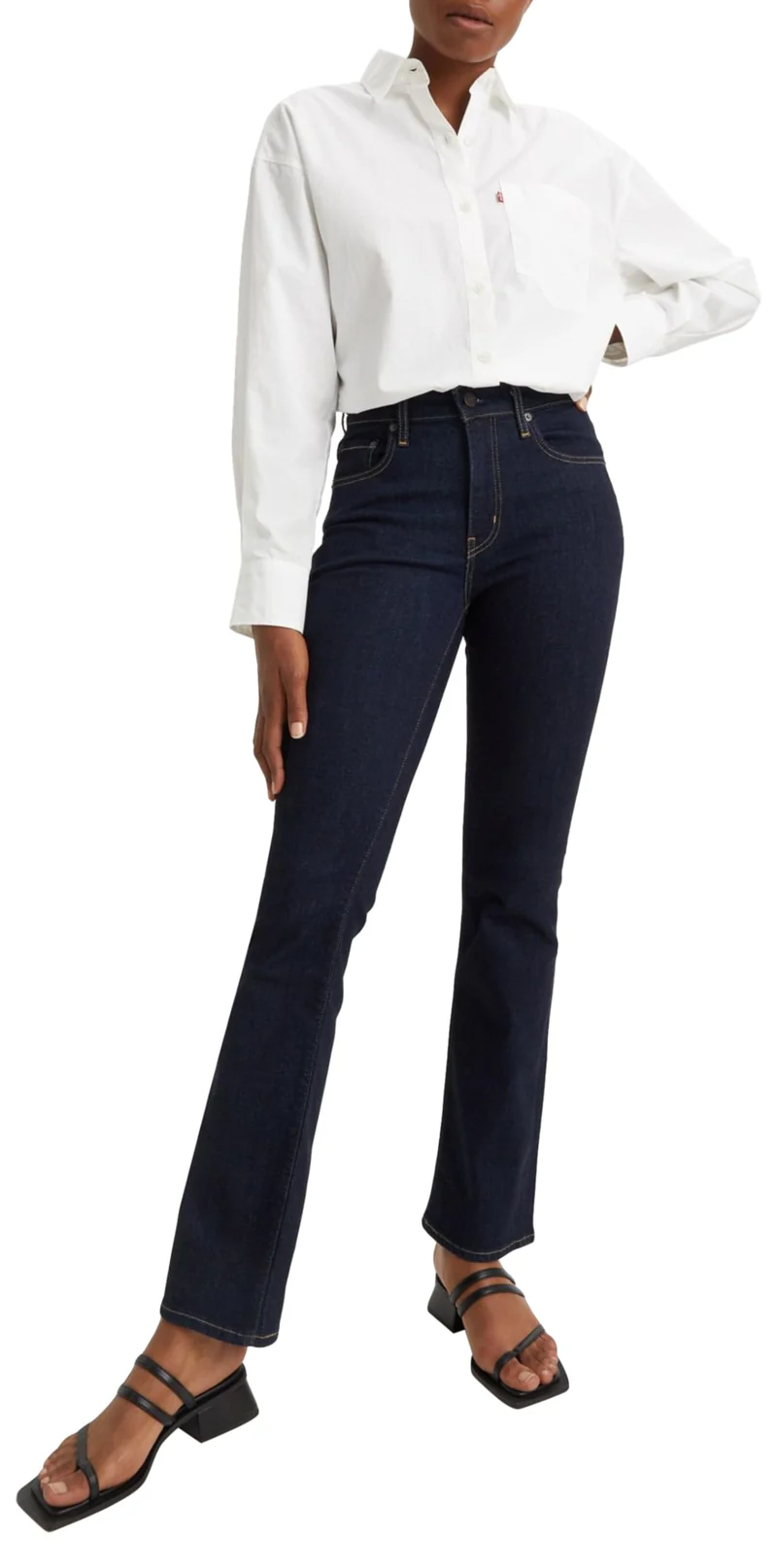 Levi's 725 High Rise Bootcut, Jeans Donna, Blu ( Blue Wave Rinse ), 27W / 30L