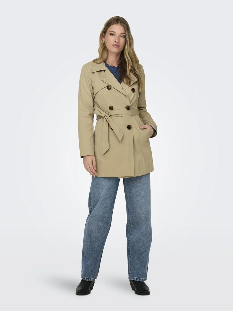 ONLY Onlvalerie Trenchcoat CC Otw Impermeabile, Ginger Root, M Donna