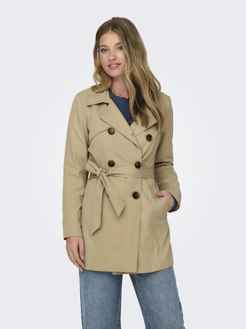 ONLY Onlvalerie Trenchcoat CC Otw Impermeabile, Ginger Root, M Donna