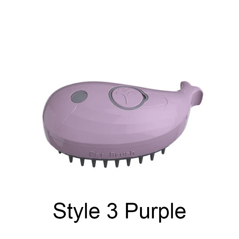 Spazzola a vapore 3 in 1 per Gatti, pettine per gatti a vapore, con impugnatura girevole a 360°, pettine massaggiante multifunzionale in silicone