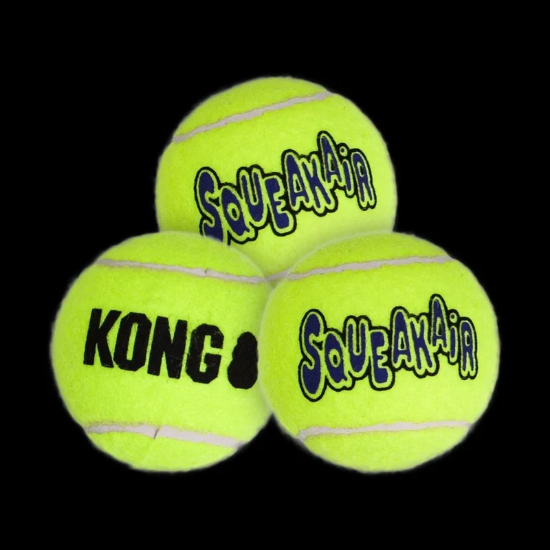 Gioco "Palline Squeakair Tennis - 3 pz" - Kong