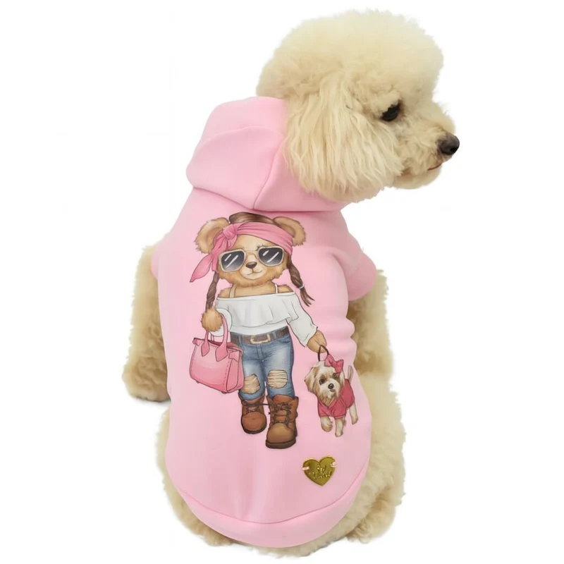 Felpa "Fashion Miss Teddy" - Pet Chérie