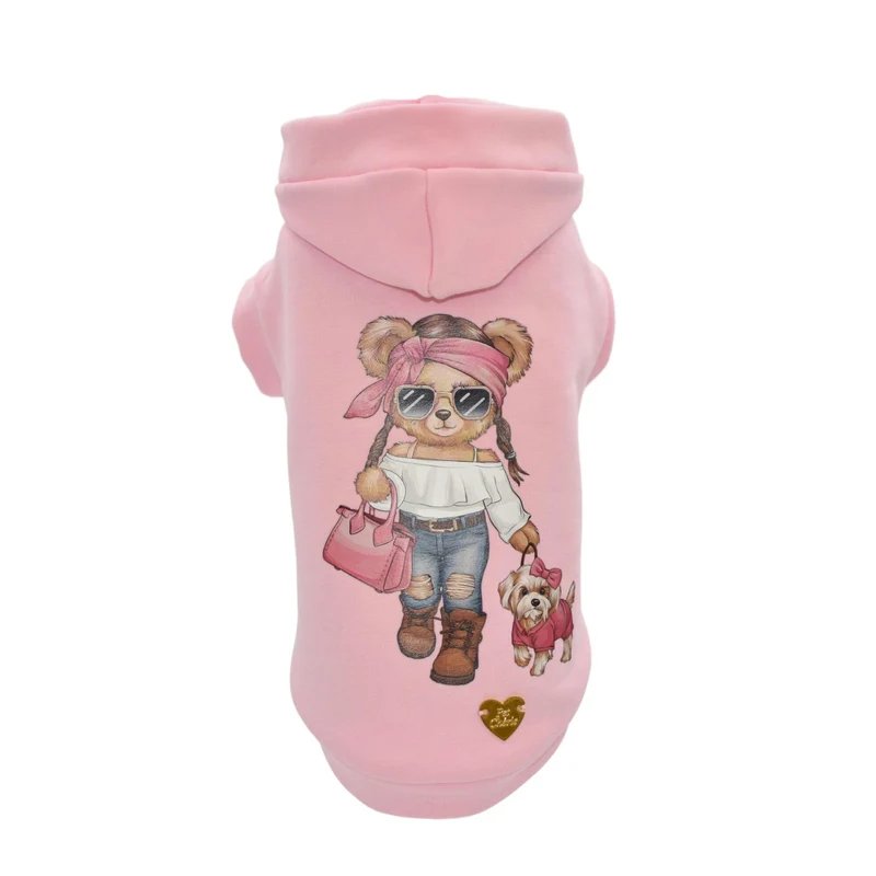 Felpa "Fashion Miss Teddy" - Pet Chérie