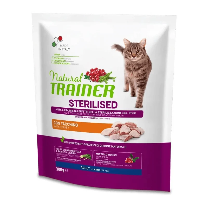 Trainer Gatto Sterilizzato al Tacchino Crocchette per Gatti Controllo del Peso