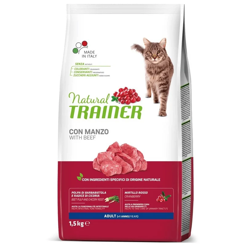 Trainer Gatto Adulto Manzo Crocchette Salute Urinaria Crocchette Gatti Adulti