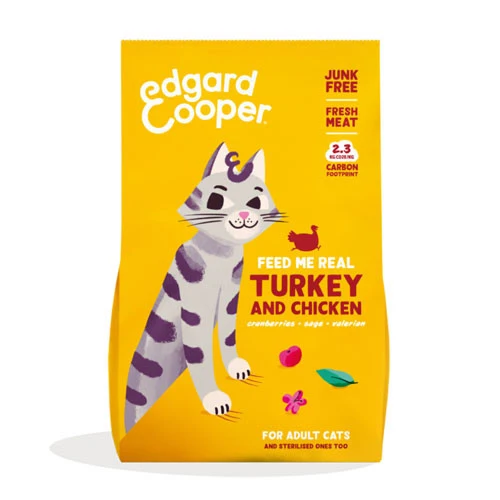 Edgard & Cooper Gatto Adult Tacchino e Pollo