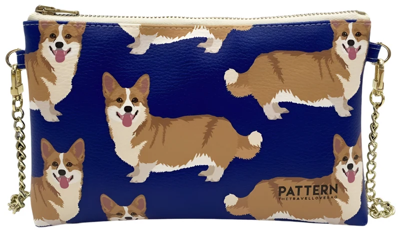 Borsa con tracolla a cantenella "MISS WEEKEND" - Pattern The Travel Love Bag