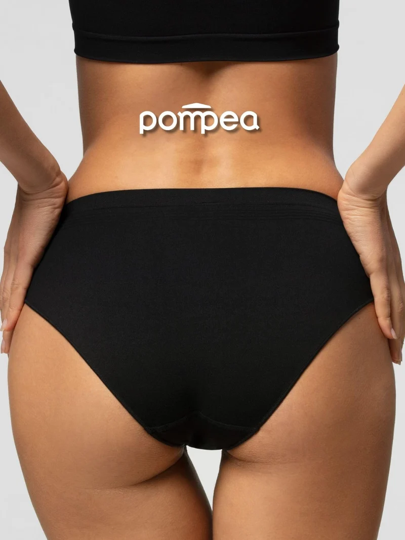 POMPEA 5 Paia Slip Donna in Morbida Microfibra, Mutande Donna Senza Cuciture Elasticizzate
