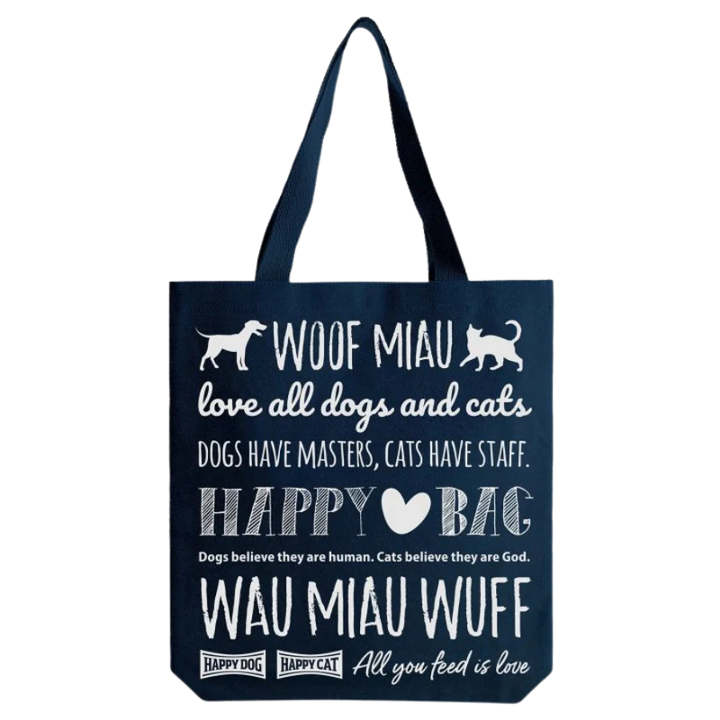 Happy Dog Shopper cotone Fairtrade