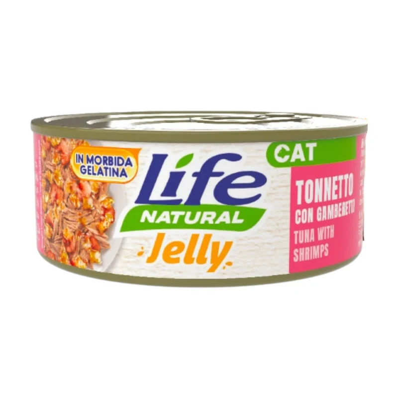 LIFE CAT Jelly Tonno con Gamberetti 70gr