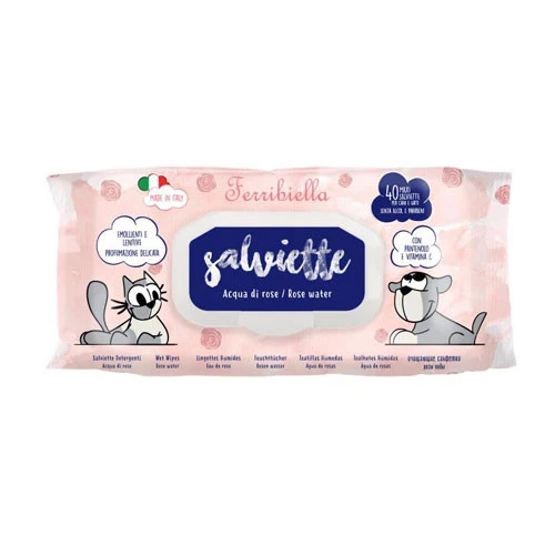 Ferribiella Salviette Detergenti Acqua Di Rose
