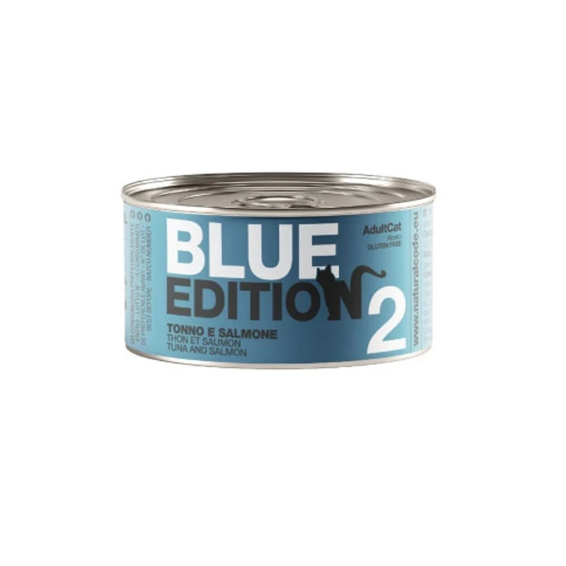 Natural Code Gatto Blue Edition 2 Tonno e Salmone Alimento Umido 85 g