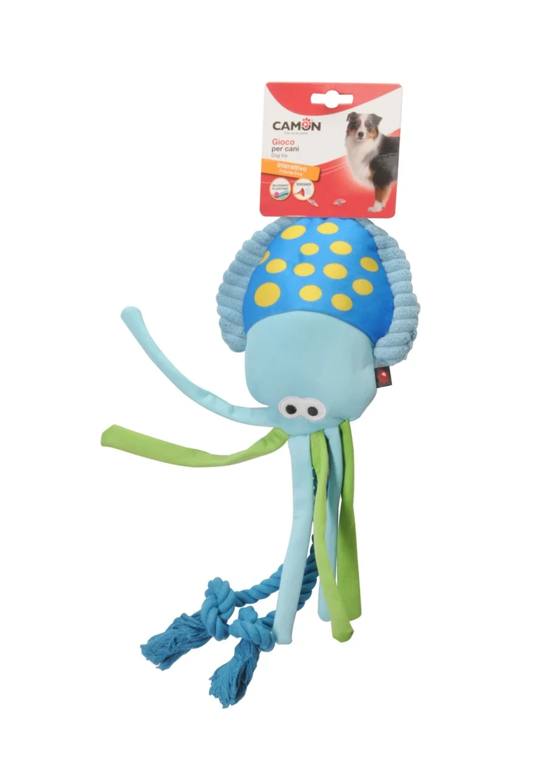 Gioco Galleggiante in poliestere con corda e squeaker - Camon