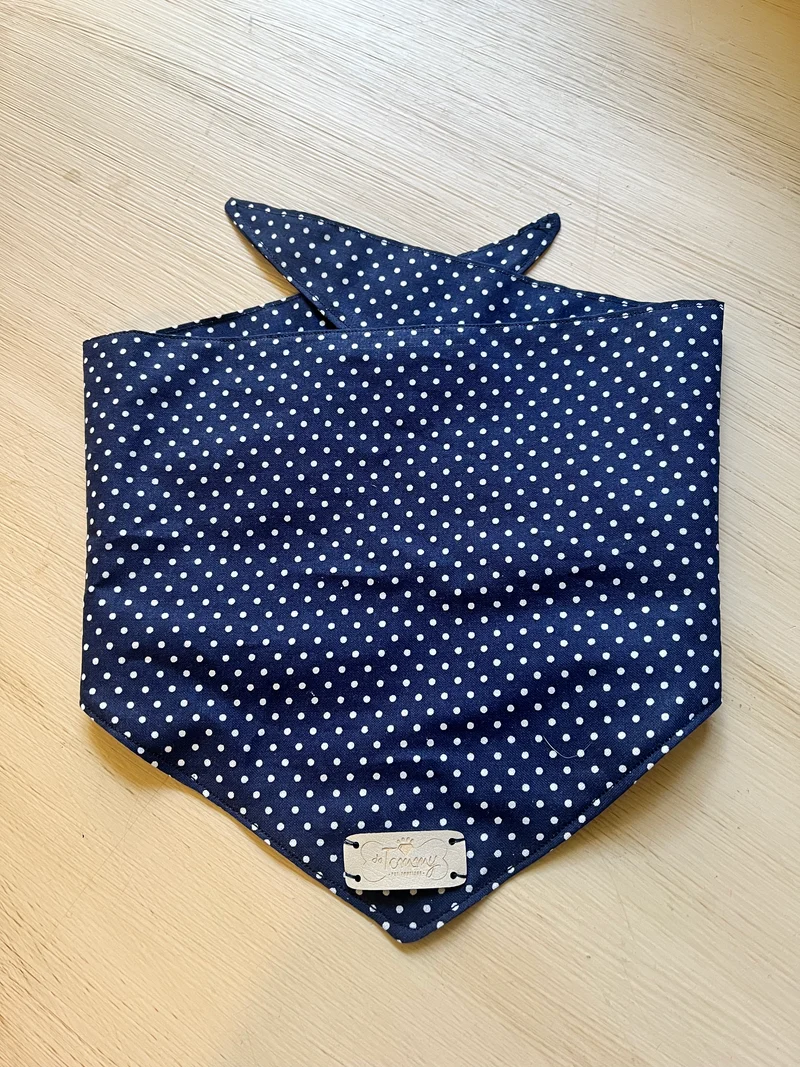 Bandana estiva in cotone a pois - Da Tommy Pet Boutique