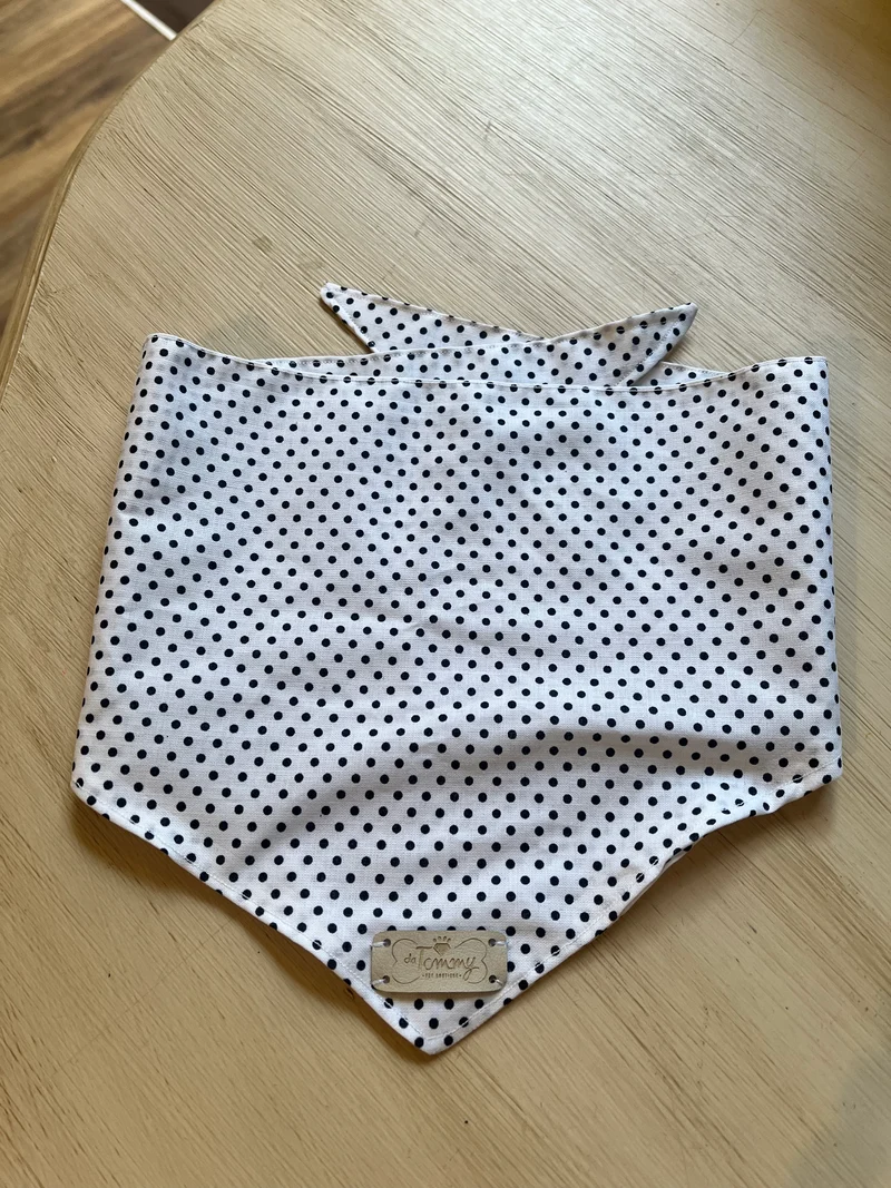 Bandana estiva in cotone a pois - Da Tommy Pet Boutique