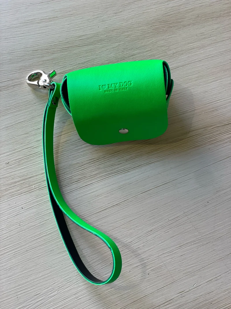 Porta Sacchetti in Eco pelle - I Love My Dog