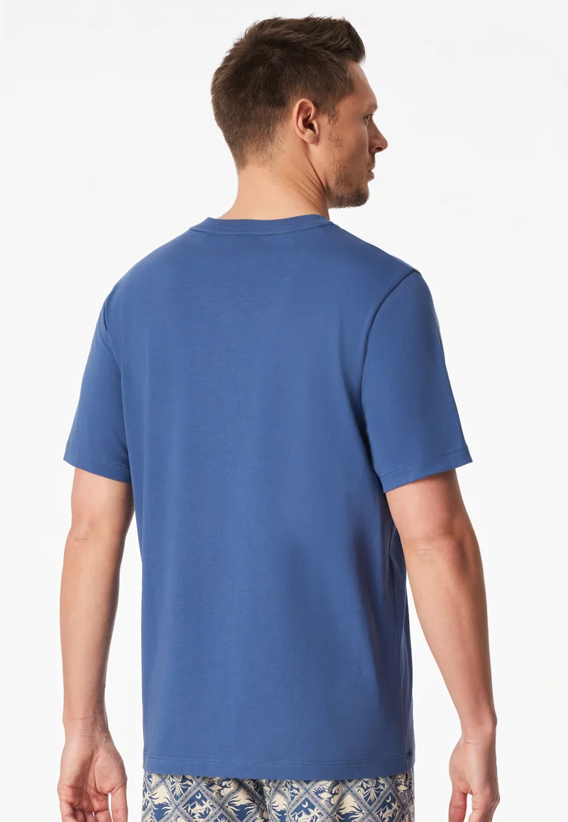Maglietta Manica Corta Uomo Cotone Denim