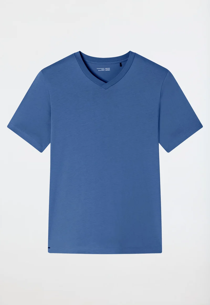 Maglietta Manica Corta Uomo Cotone Denim
