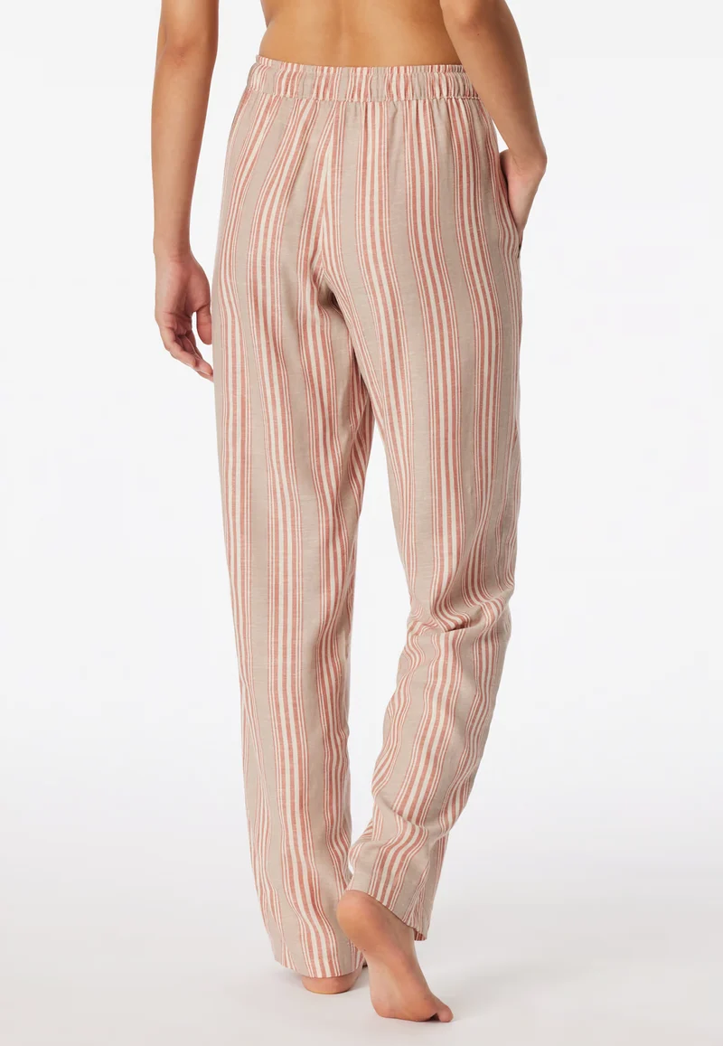Pantaloni Stripes Misto Lino