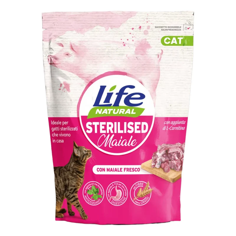 LIFE Cat Sterilised Maiale 800gr