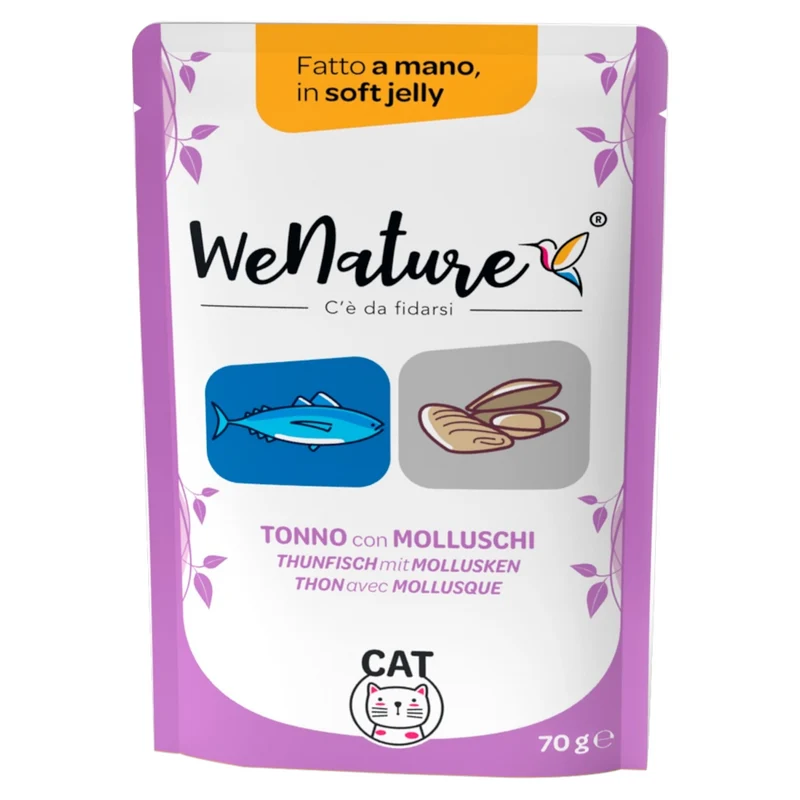 WENATURE Soft Jelly Pouch Tonno con Molluschi 70gr