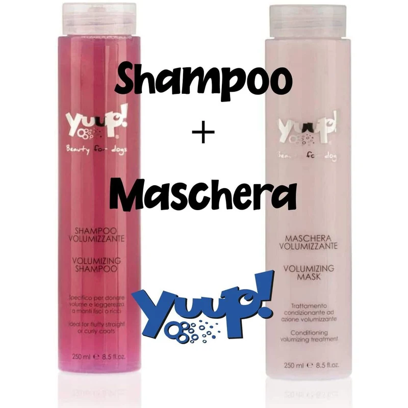 YUUP! Kit Shampoo Volumizzante con Maschera Volumizzante Cane 250ml + 250ml
