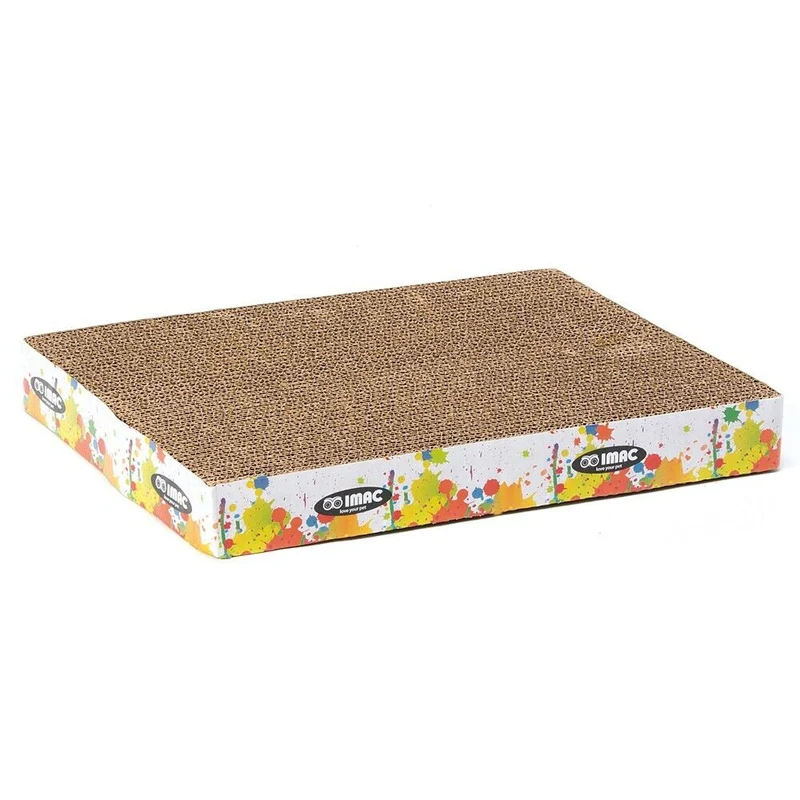Imac Tiragraffi Zeus Tiragraffi in Cartone per Gatti Con Catnip 40x27,5x5 cm