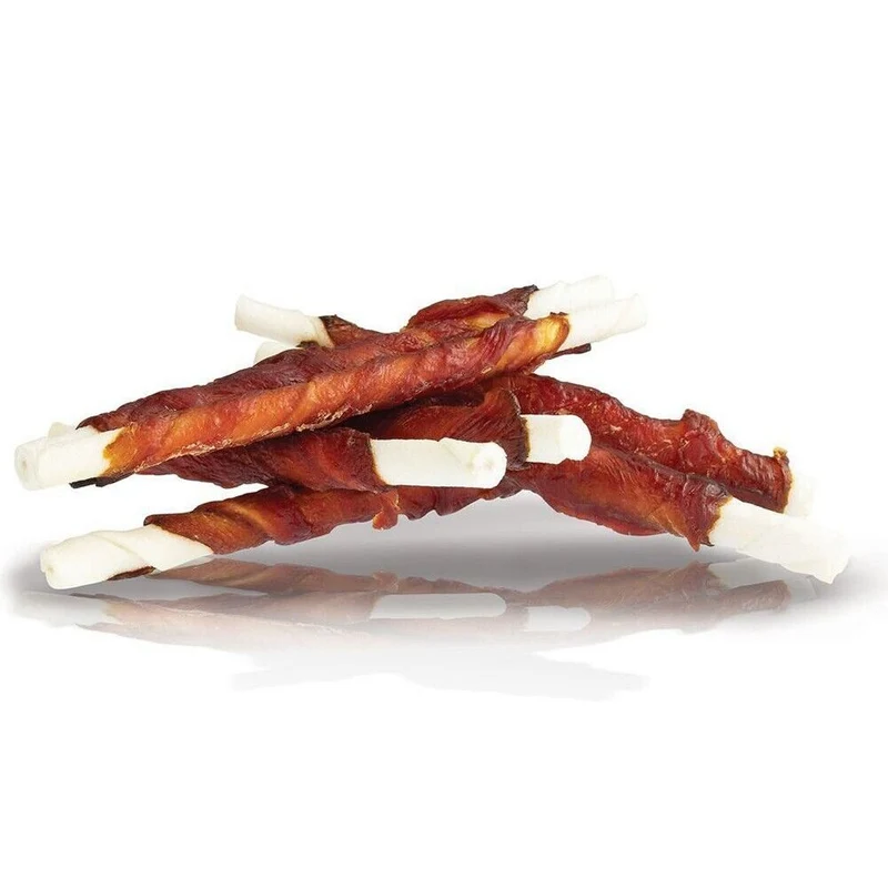 Kid Dog Bastoncini di Pelle Di Bufalo con Anatra Essiccata Snack per Cani 250 g