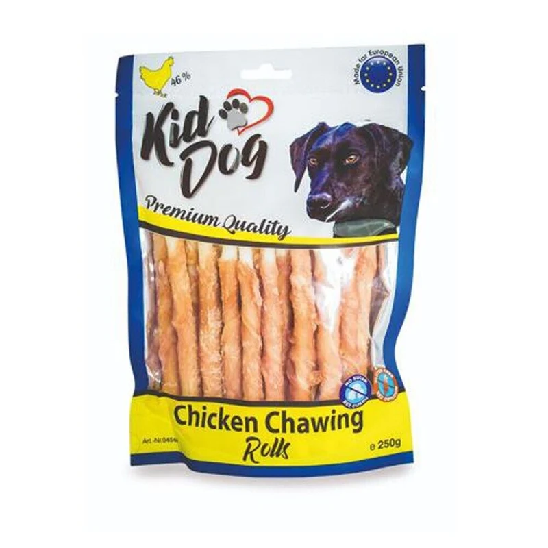 Kid Dog Bastoncini di Bufalo con Pollo Essiccato Snack per Cani 8 mm/12 cm 250 g