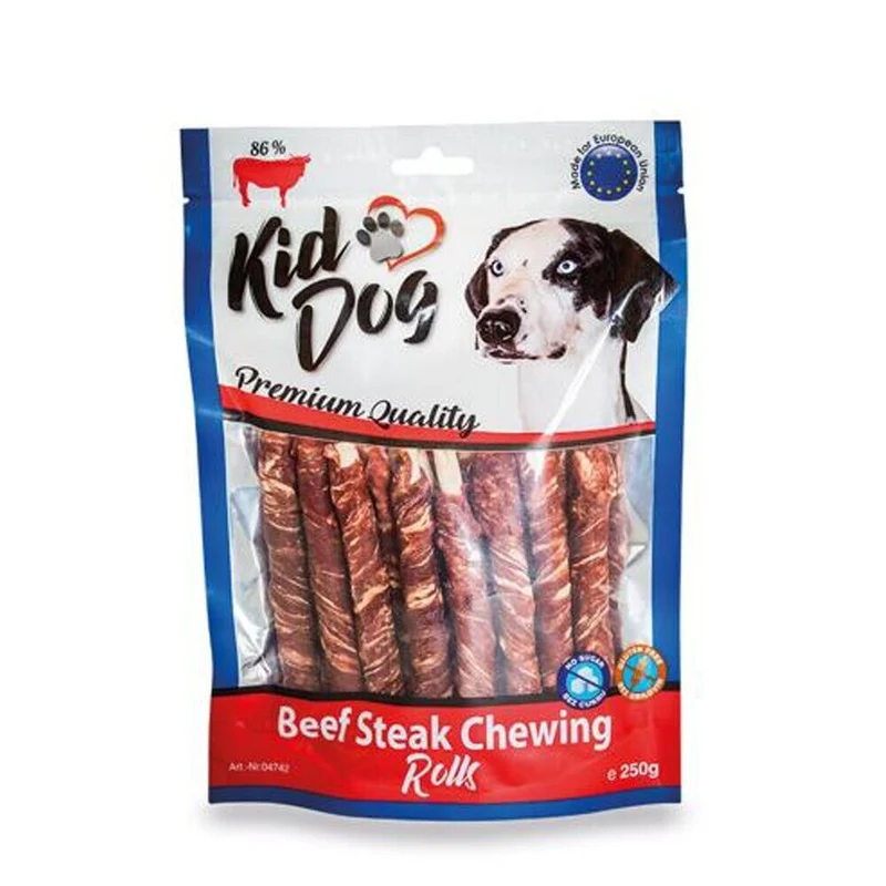 Kid Dog Bastoncini di Bufalo con Carne di Manzo Essiccata Snack per Cani 250 g