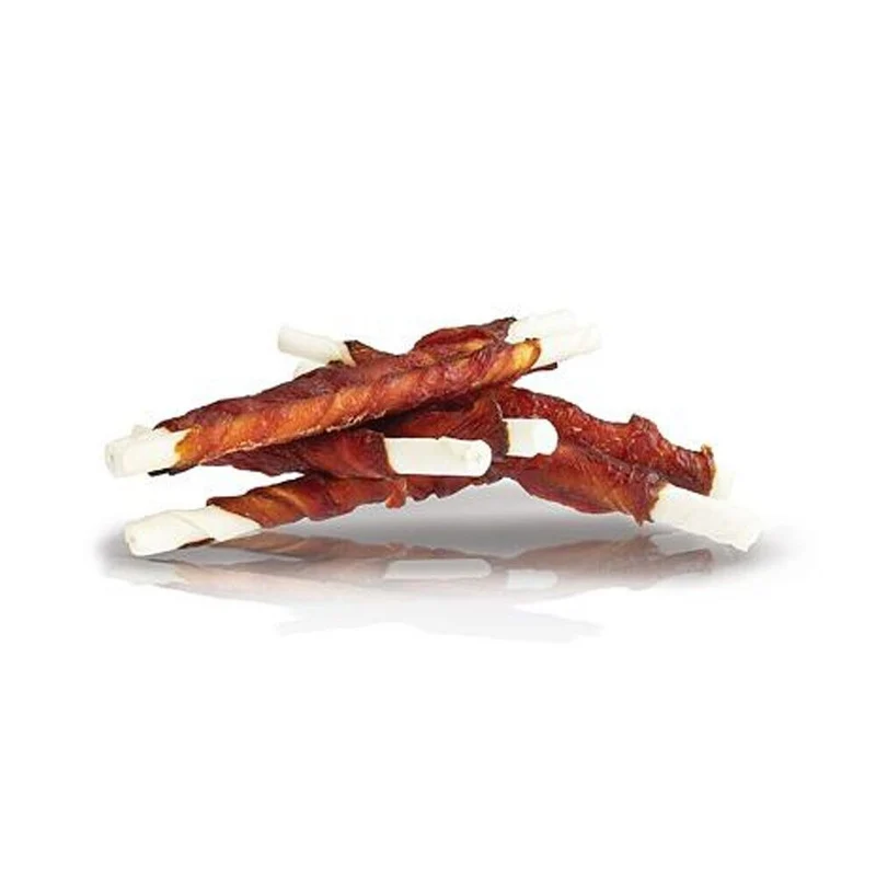 Kid Dog Bastoncini di Pelle Di Bufalo con Anatra Essiccata Snack per Cani 500 g