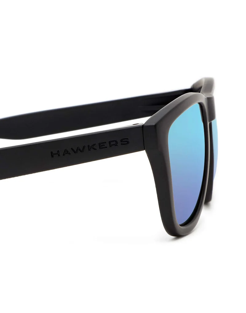 Hawkers ONE POLARIZED, Occhiali da sole Unisex - Adulto, Nero Carbone/Blu Polarizzato, Taglia unica