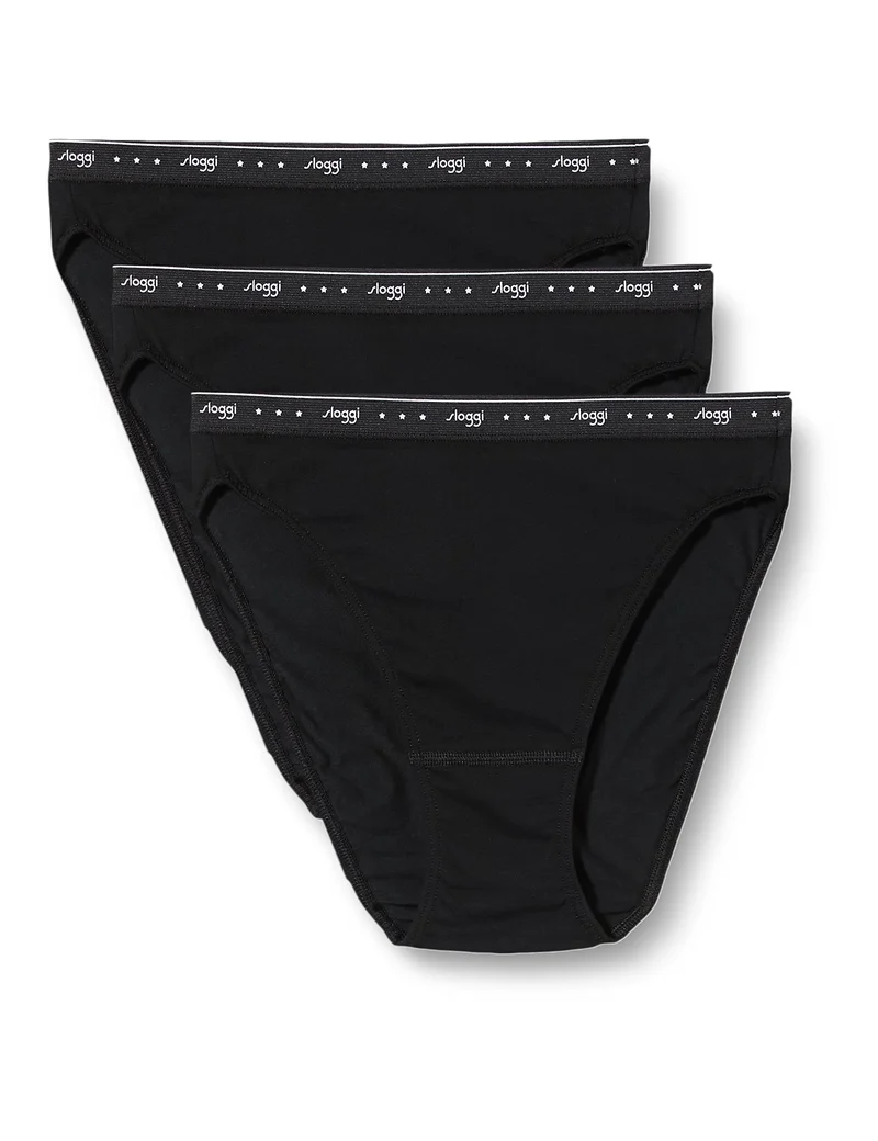 sloggi Donna 24/7 100 H Tai 3P, Nero, 46