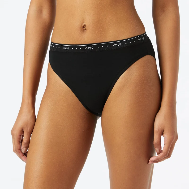 sloggi Donna 24/7 100 H Tai 3P, Nero, 46