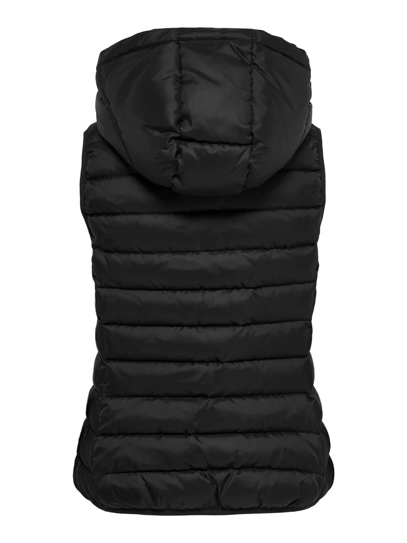 Only Onlnewtahoe Hood Waistcoat Otw Noos, Gilet Donna, Nero, M