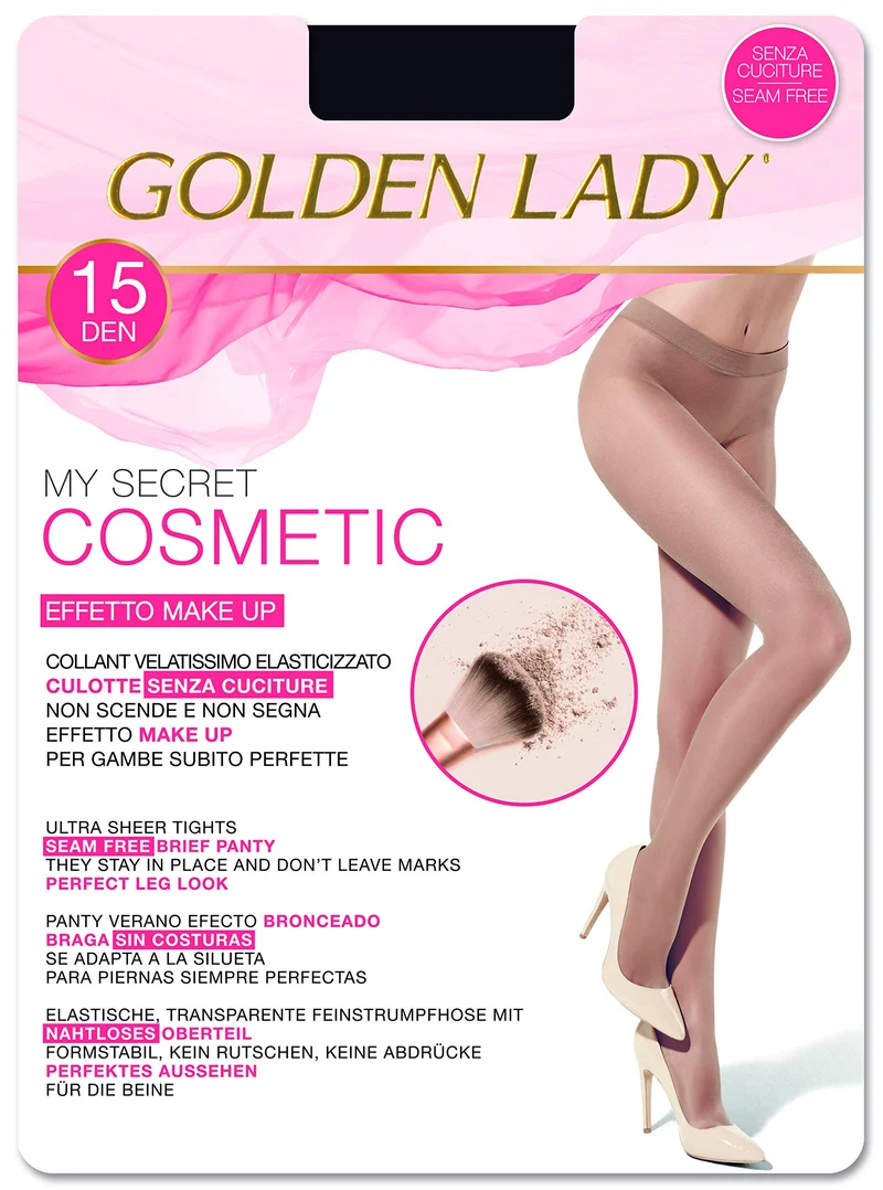Golden Lady My Secret 15 3P Collant, Donna, Nero (Nero 099A), Medium (Taglia produttore:3 – M)