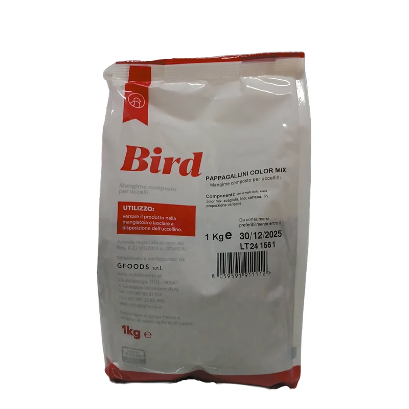Agria Bird Pappagallini Color Mix Miscela per Pappagallini Vitaminizzata kg 1