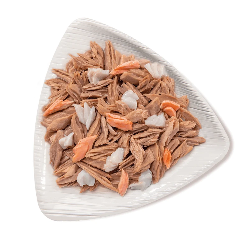 Life Cat Natural Tonno con Merluzzo d'Alaska e Salmone 70g Cibo Umido per Gatti