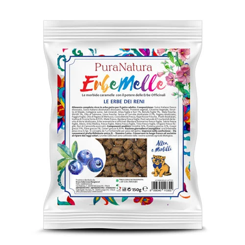 Pura Natura Dalla Grana Erbemelle Le Erbe Dei Reni Snack per Gatti