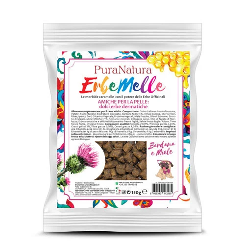 Pura Natura Dalla Grana Erbemelle Amiche per la Pelle Snack per Cani
