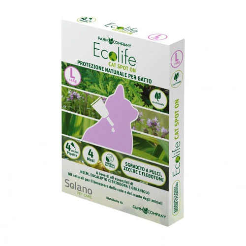 Farm Company Ecolife Repellente Naturale SPOT ON PER GATTI